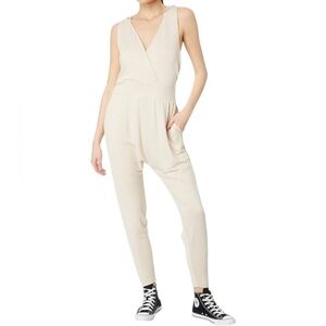 NWT FREE PEOPLE MOVEMENT Second Chance Onesie Jumpsuit - L - Cream Bamboo